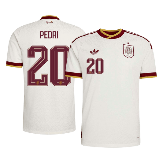 PEDRI #20 Spania Bortespillerversjon Jersey World Cup 2026