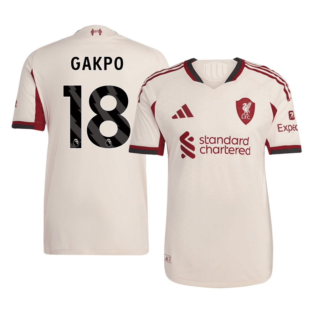 Autentisk fotballdrakt GAKPO #18 Liverpool Borte 2025/26
