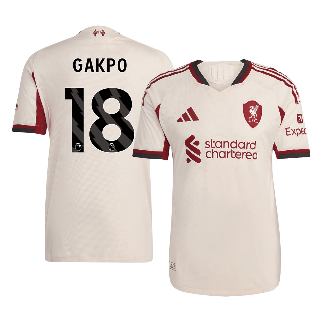 Autentisk fotballdrakt GAKPO #18 Liverpool Borte 2025/26