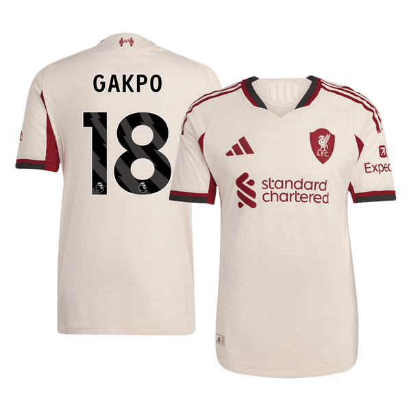 Autentisk fotballdrakt GAKPO #18 Liverpool Borte 2025/26