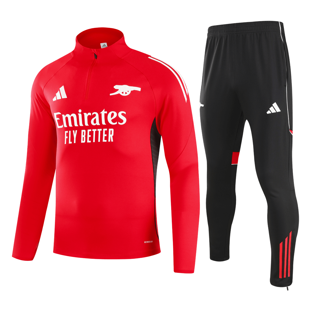 Arsenal 1/4 Zip treningsdrakt 2025/26 Kids Red
