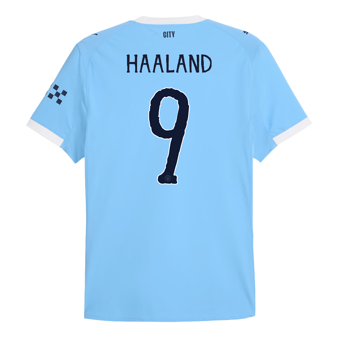 HAALAND #9 Manchester City Hjemmespillerversjon Jersey-VM 2025/26 - Klubb-VM